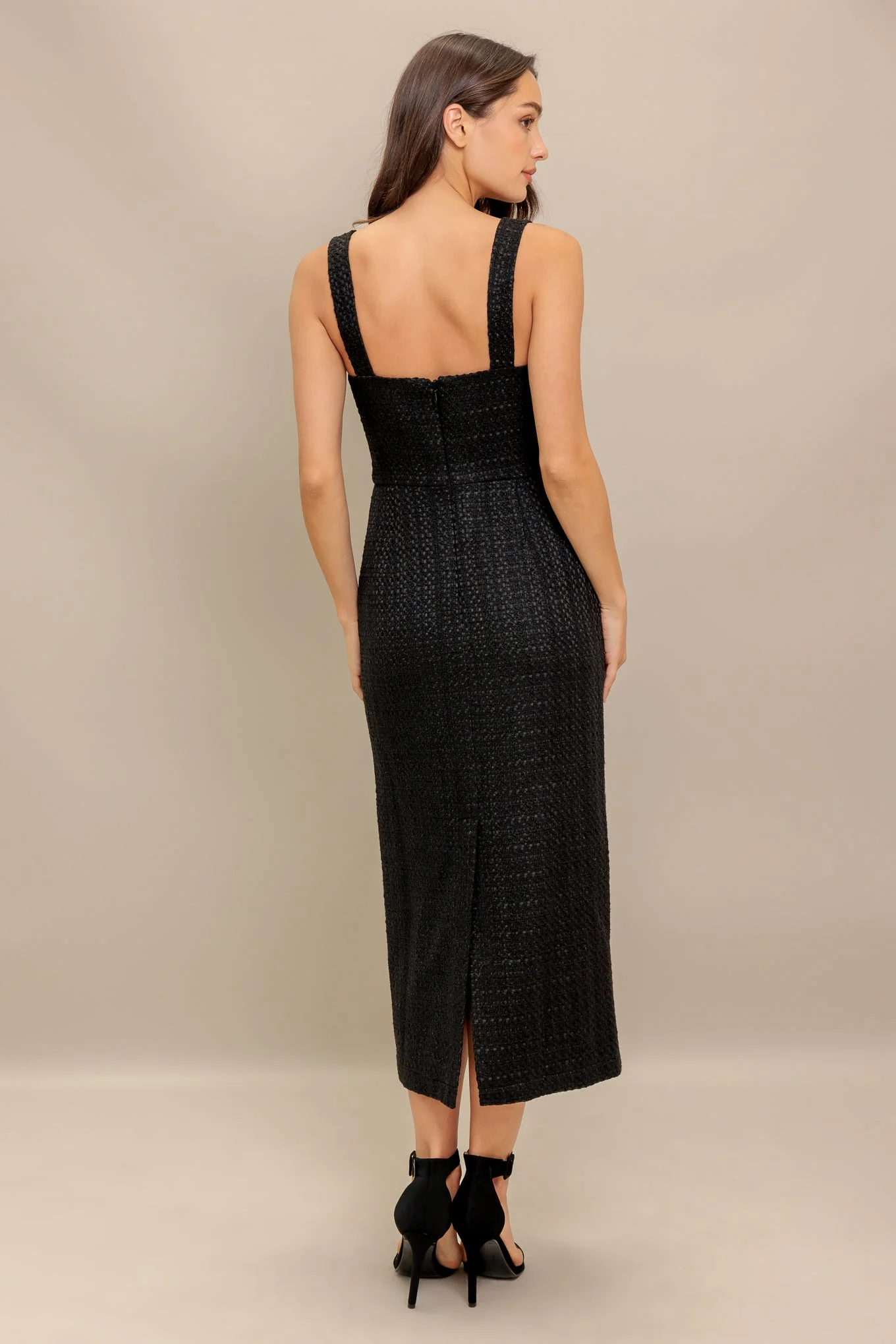 Size Small, TWEED NOUVELLE MIDI DRESS - FINAL SALE - Image 5