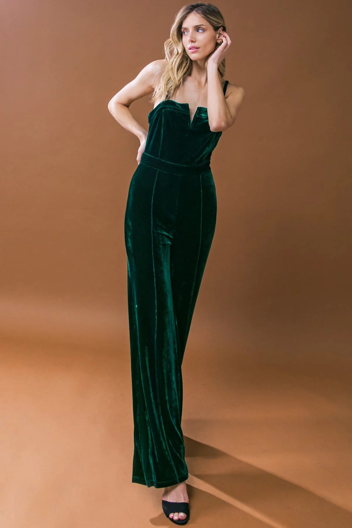 TWILIGHT HOUR VELVET JUMPSUIT - Image 3