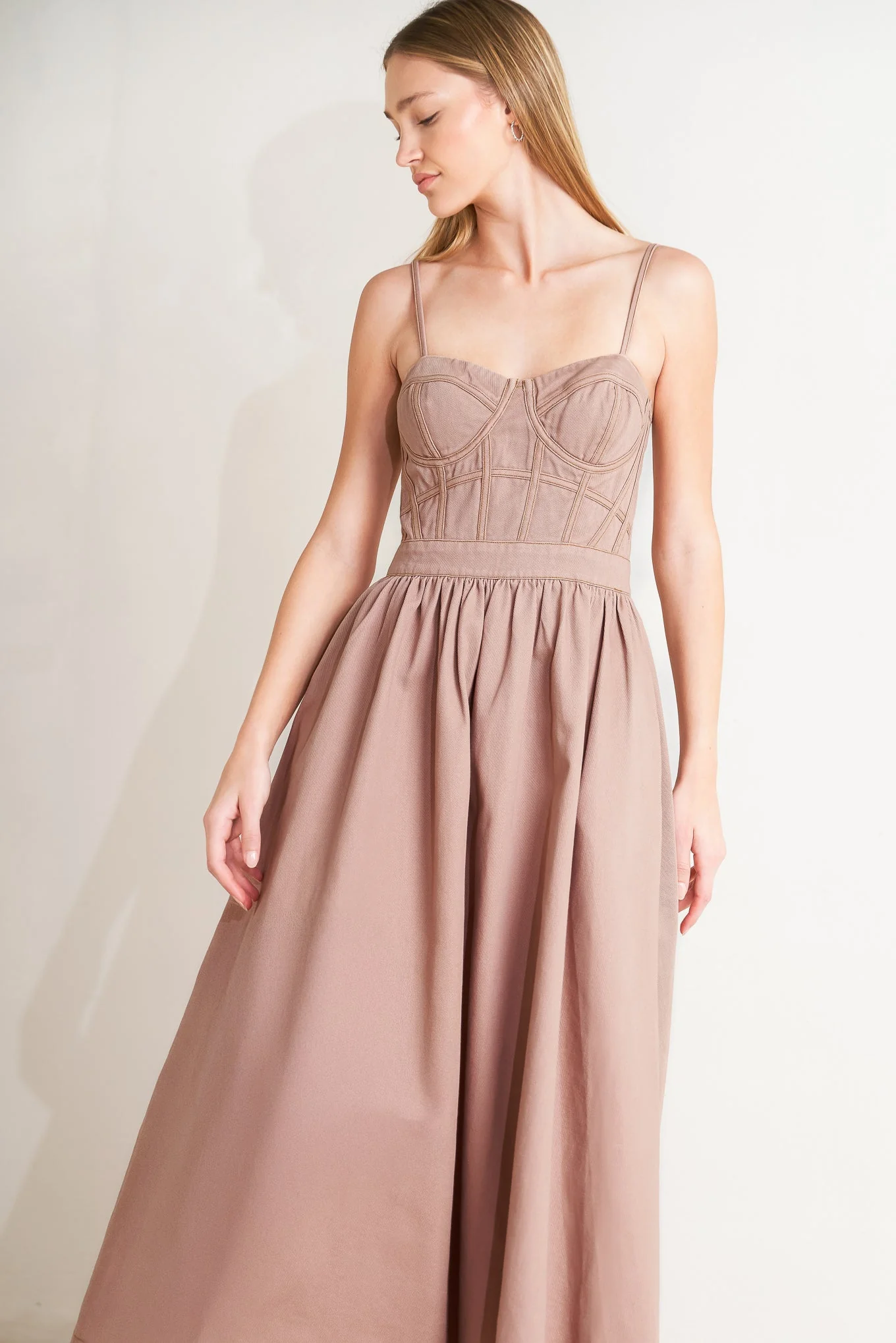 UNDERSTATED GLAM BUSTIER MIDI DRESS - Image 4