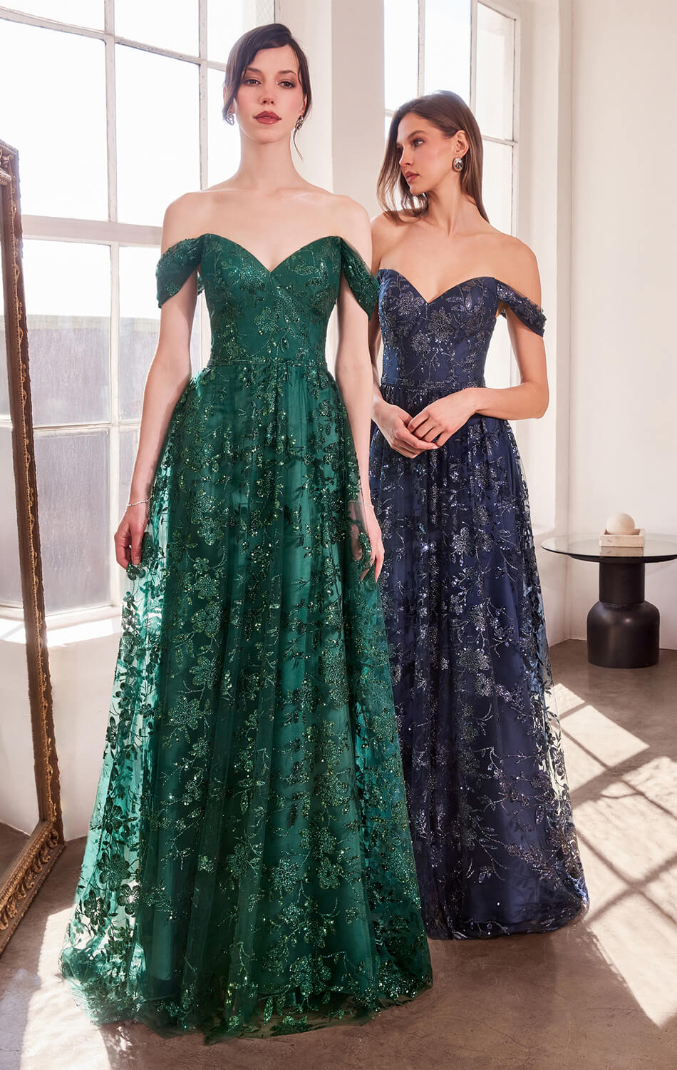 Veronica Gown - Glitter Print A-line Dress - Image 11