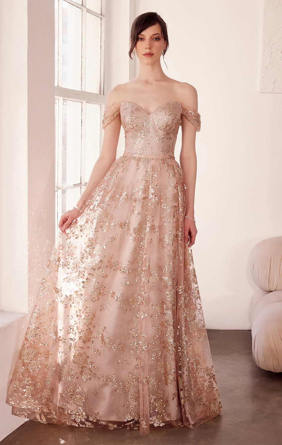 Veronica Gown - Glitter Print A-line Dress - Image 4