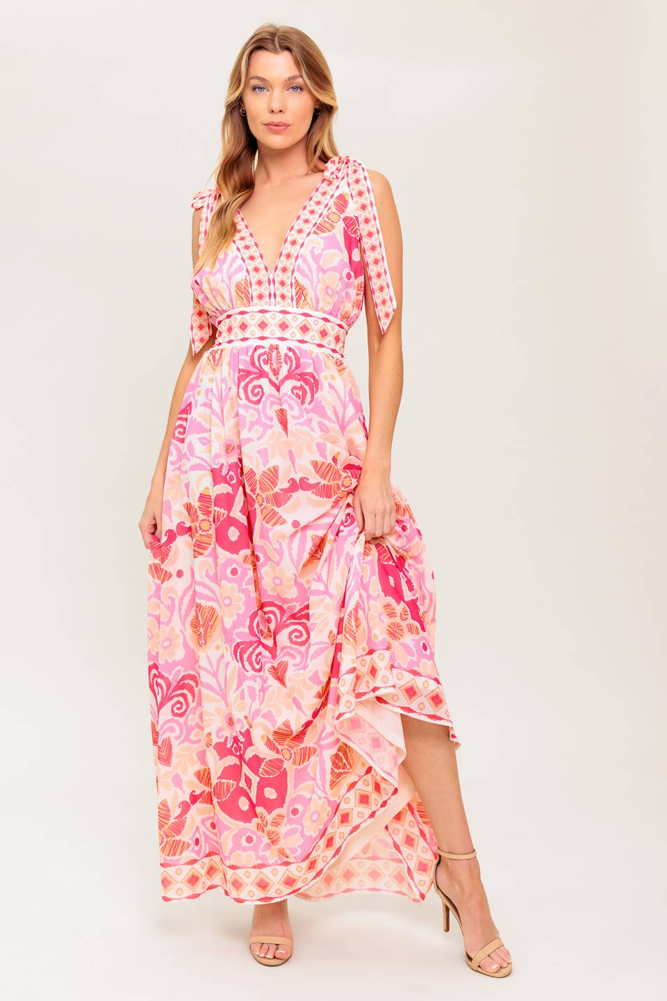 VINEYARD BLUSH MAXI DRESS - PINK - Image 4