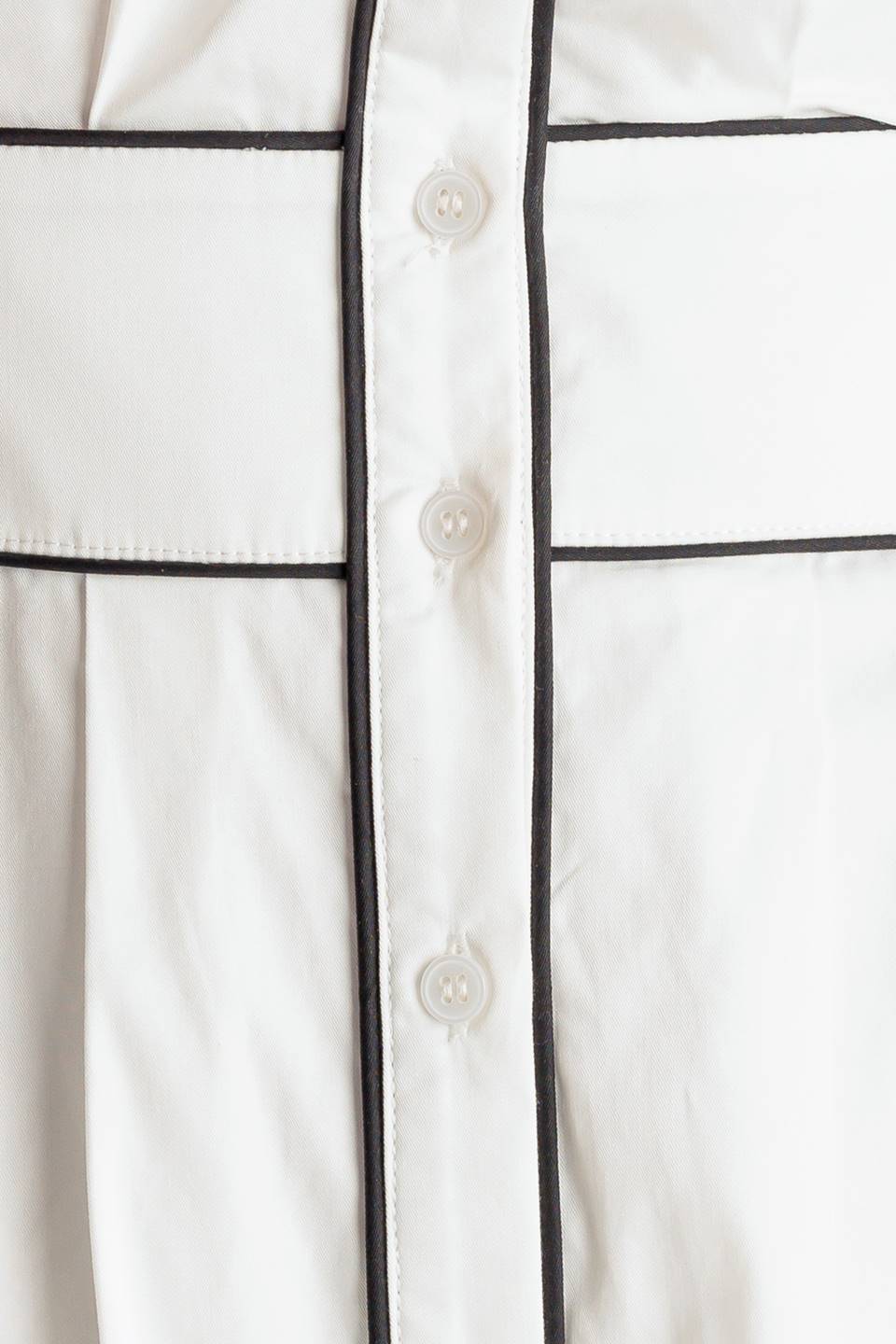 VINTAGE VIBES PUFF SLEEVE MIDI DRESS - WHITE - Image 9