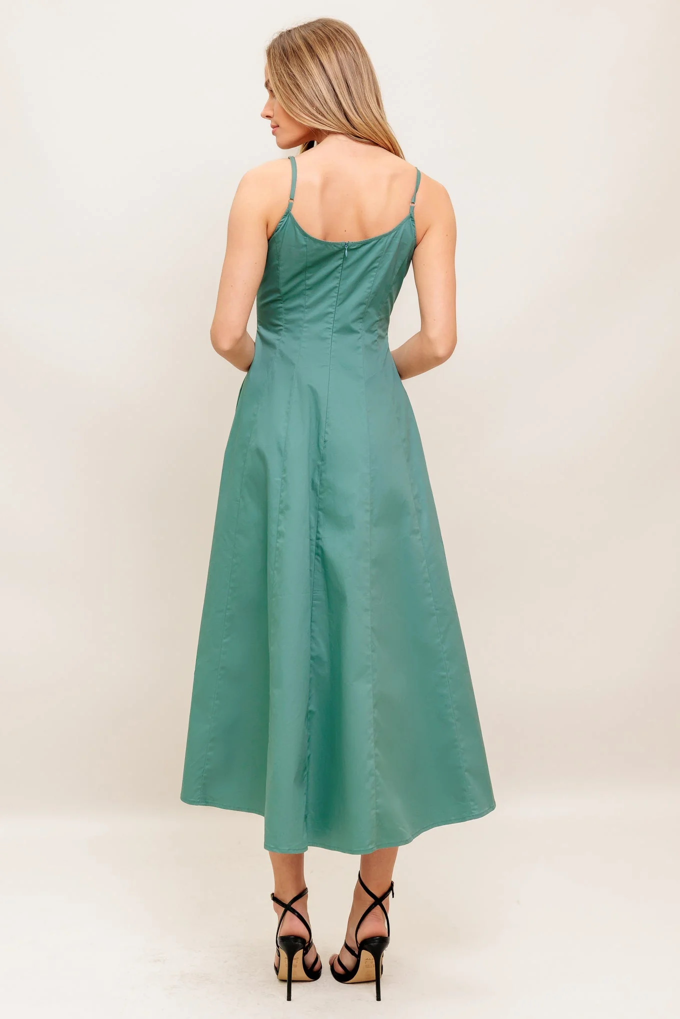 VIOLA VERDE ELEGANTE MIDI DRESS - Image 2