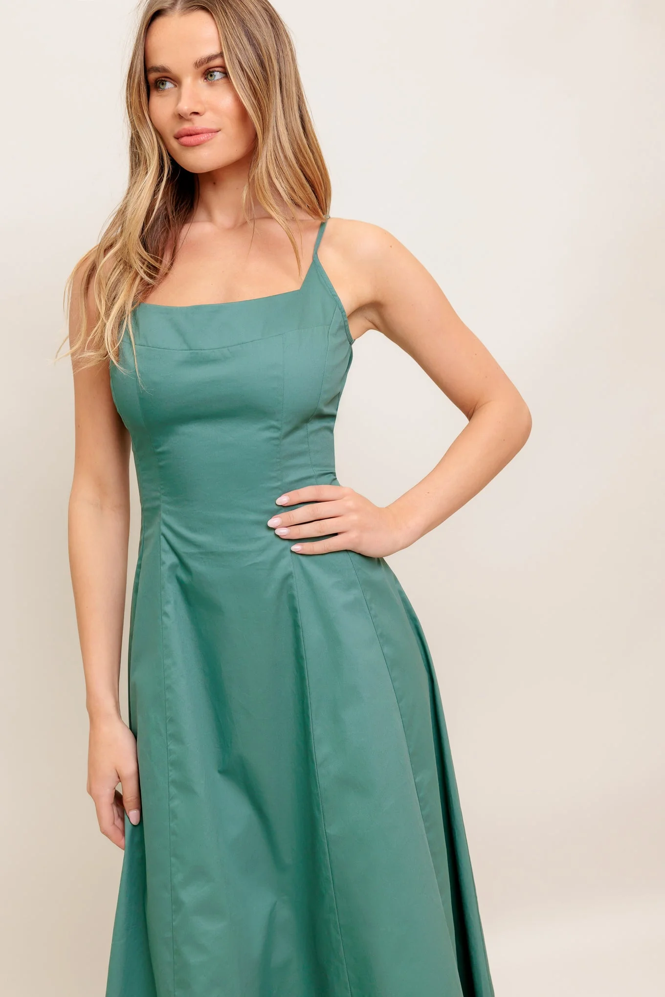 VIOLA VERDE ELEGANTE MIDI DRESS - Image 4