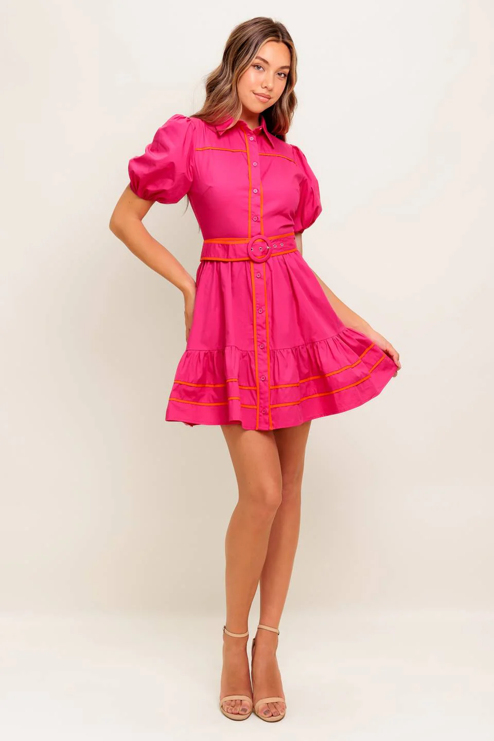 VIVA MINI DRESS - FUCHSIA - Image 3
