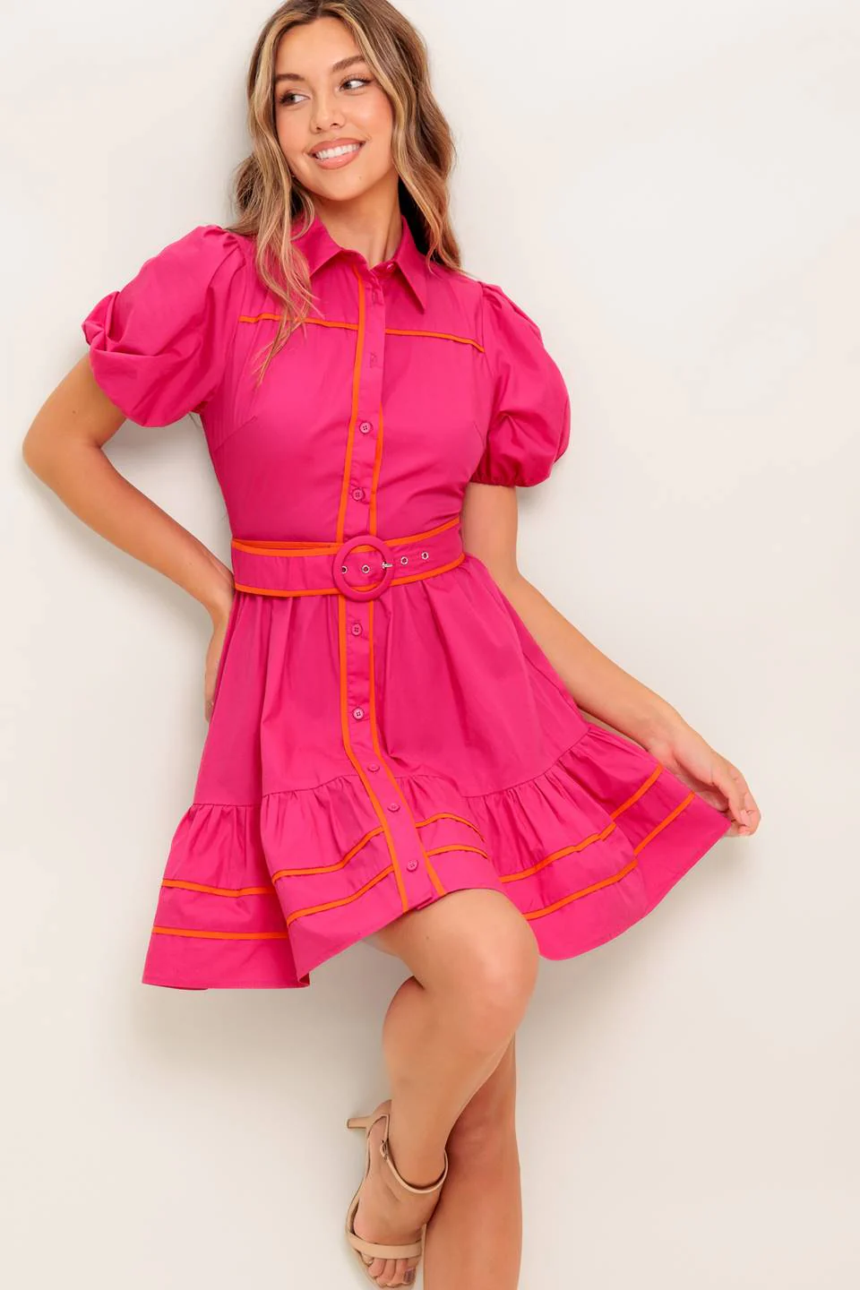 VIVA MINI DRESS - FUCHSIA - Image 7
