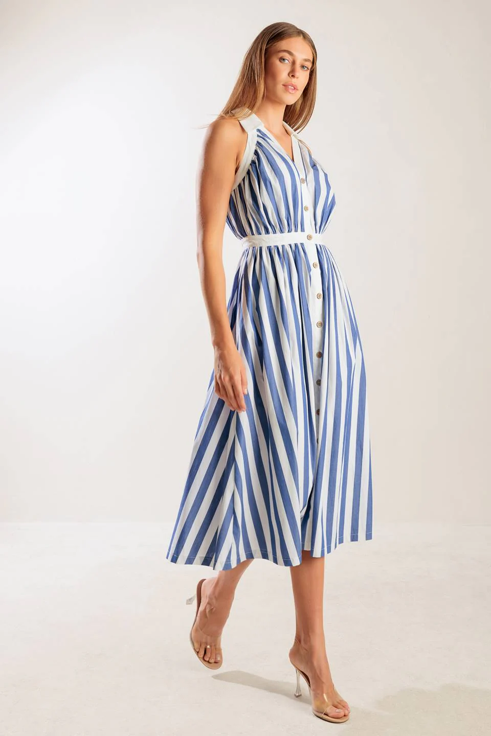 WAIT FOR IT WOVEN MIDI DRESS - Image 6