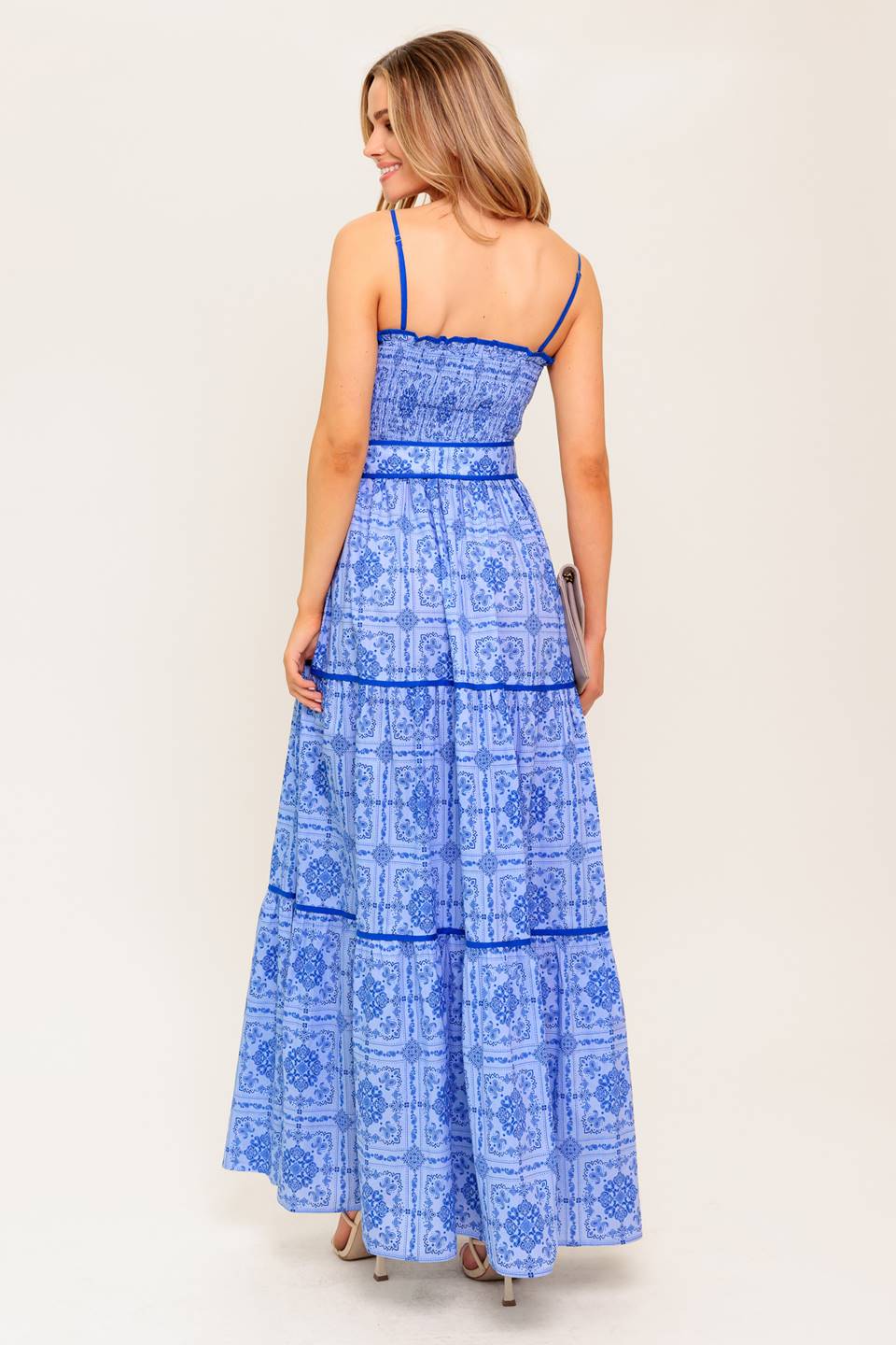 WESTON MAXI DRESS - BLUE - Image 2