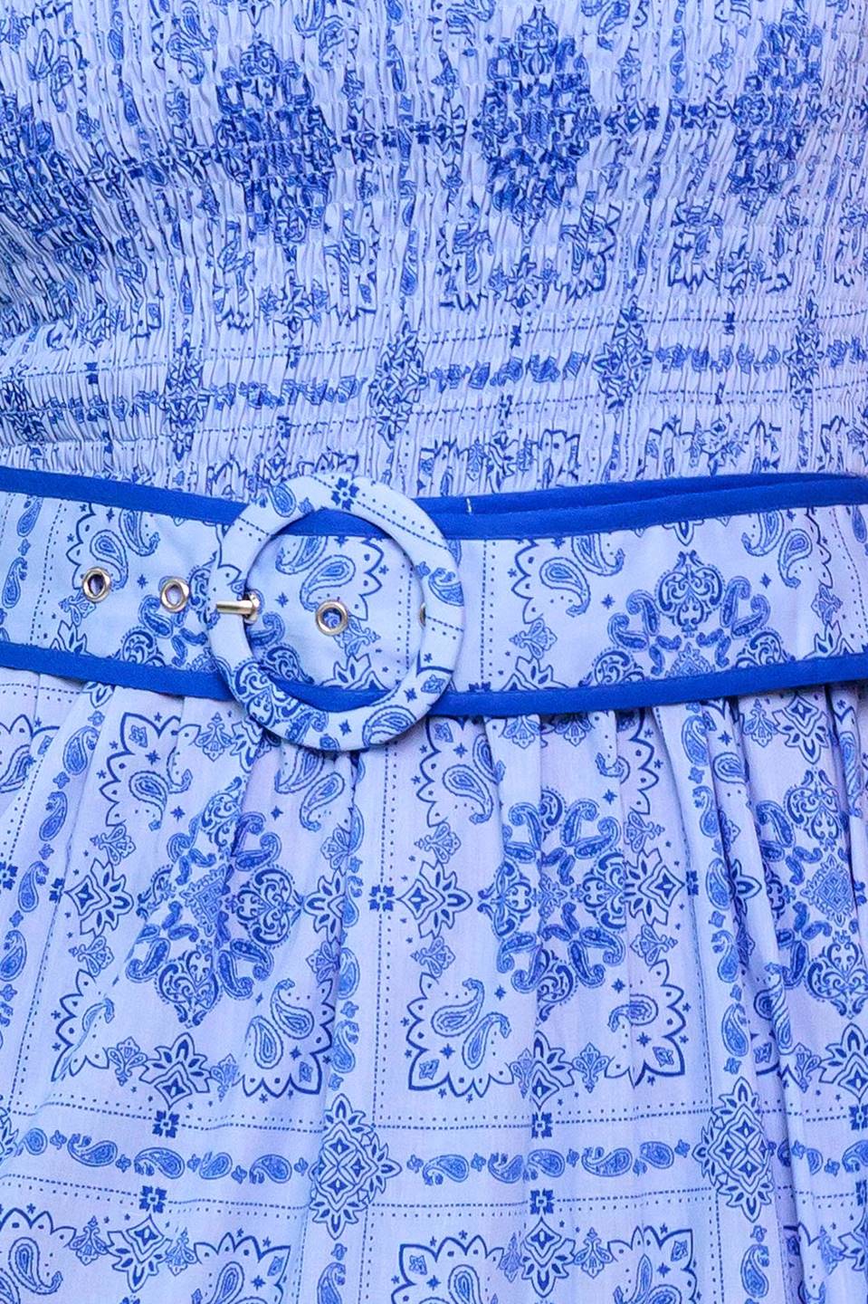 WESTON MAXI DRESS - BLUE - Image 8