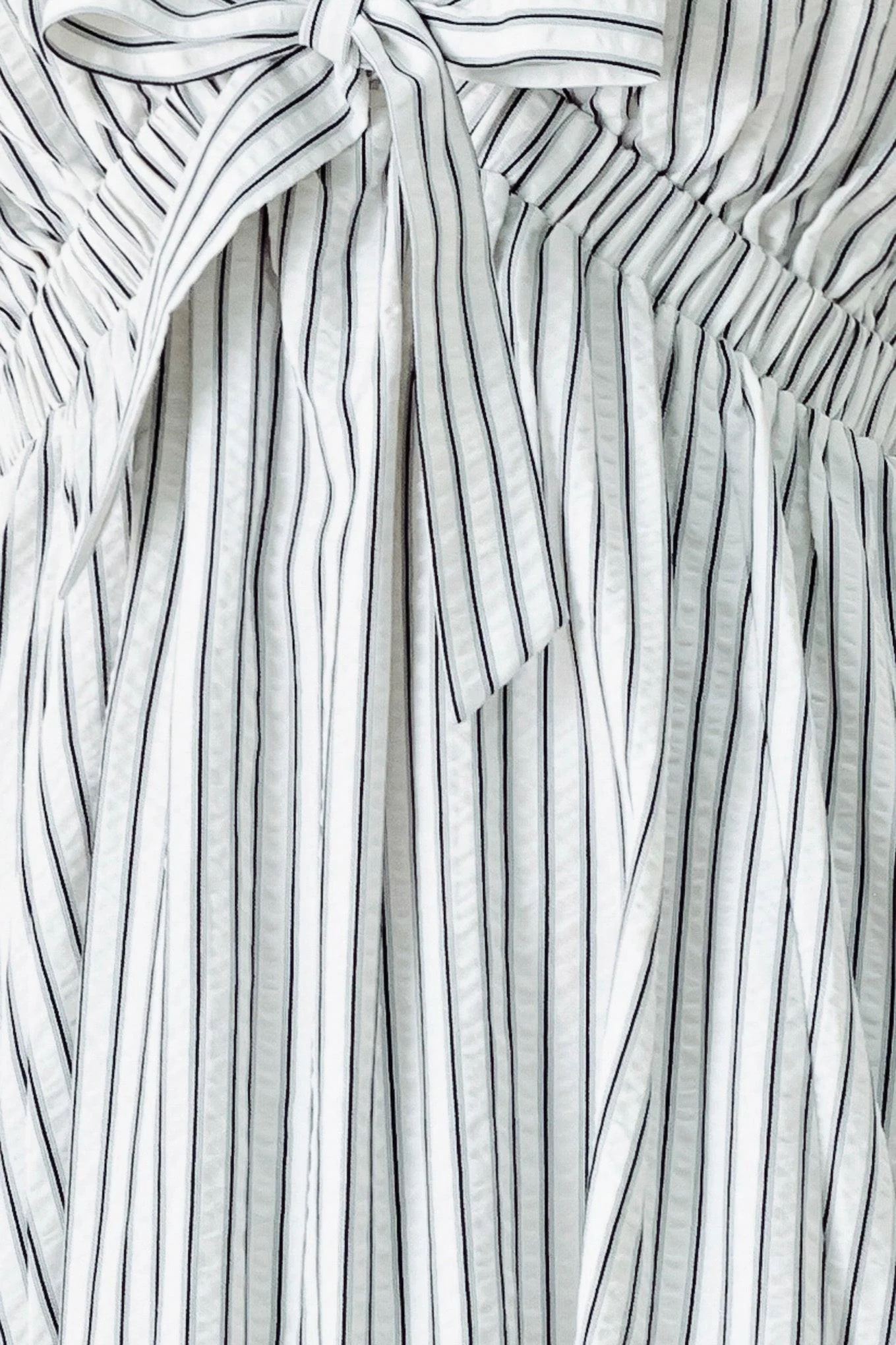 WHISPER STRIPE EMPIRE WAIST MIDI DRESS - Image 12