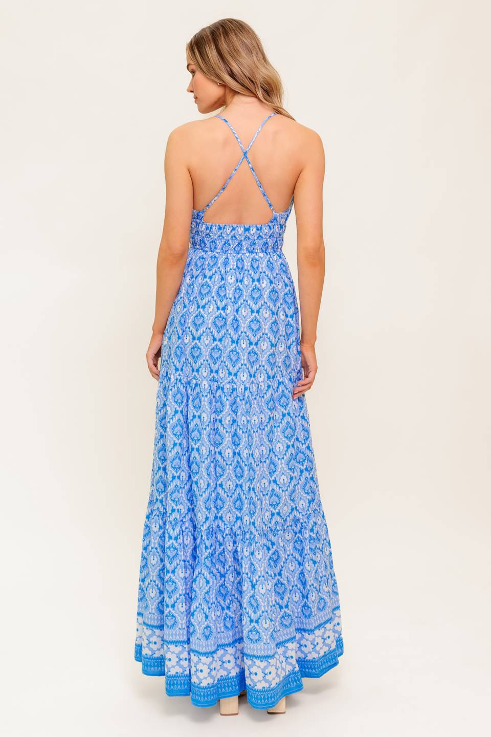 WILDFLOWER RHAPSODY MAXI DRESS - BLUE - Image 2