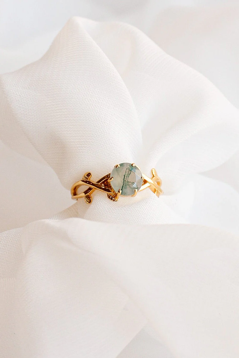 Willow Moss Agate Ring - Image 2