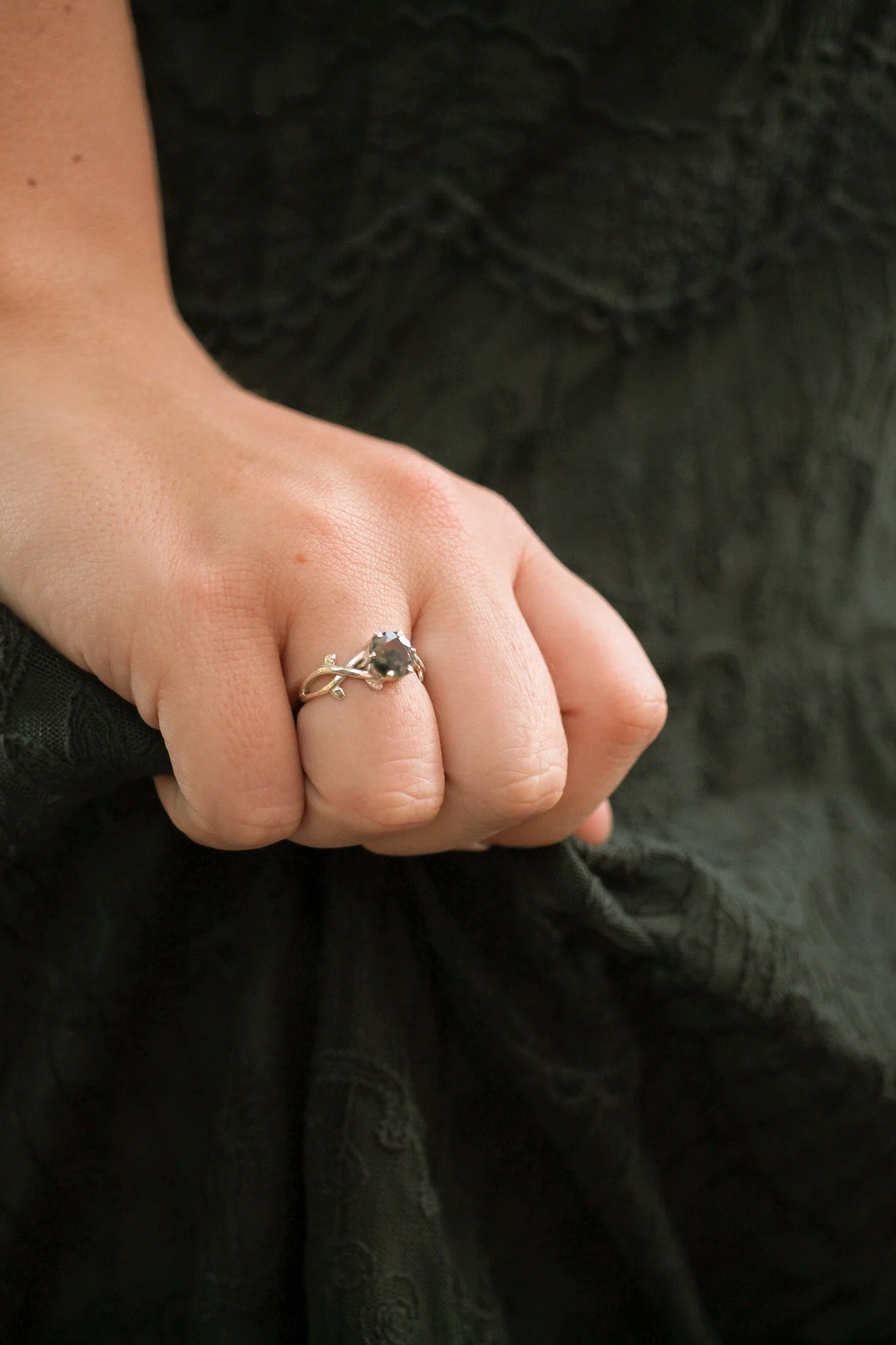 Willow Moss Agate Ring - Image 5