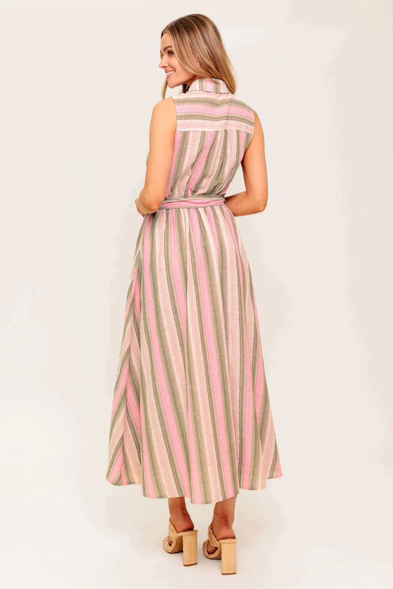 WINDSWEPT FIELDS MIDI DRESS - OLIVE - Image 2