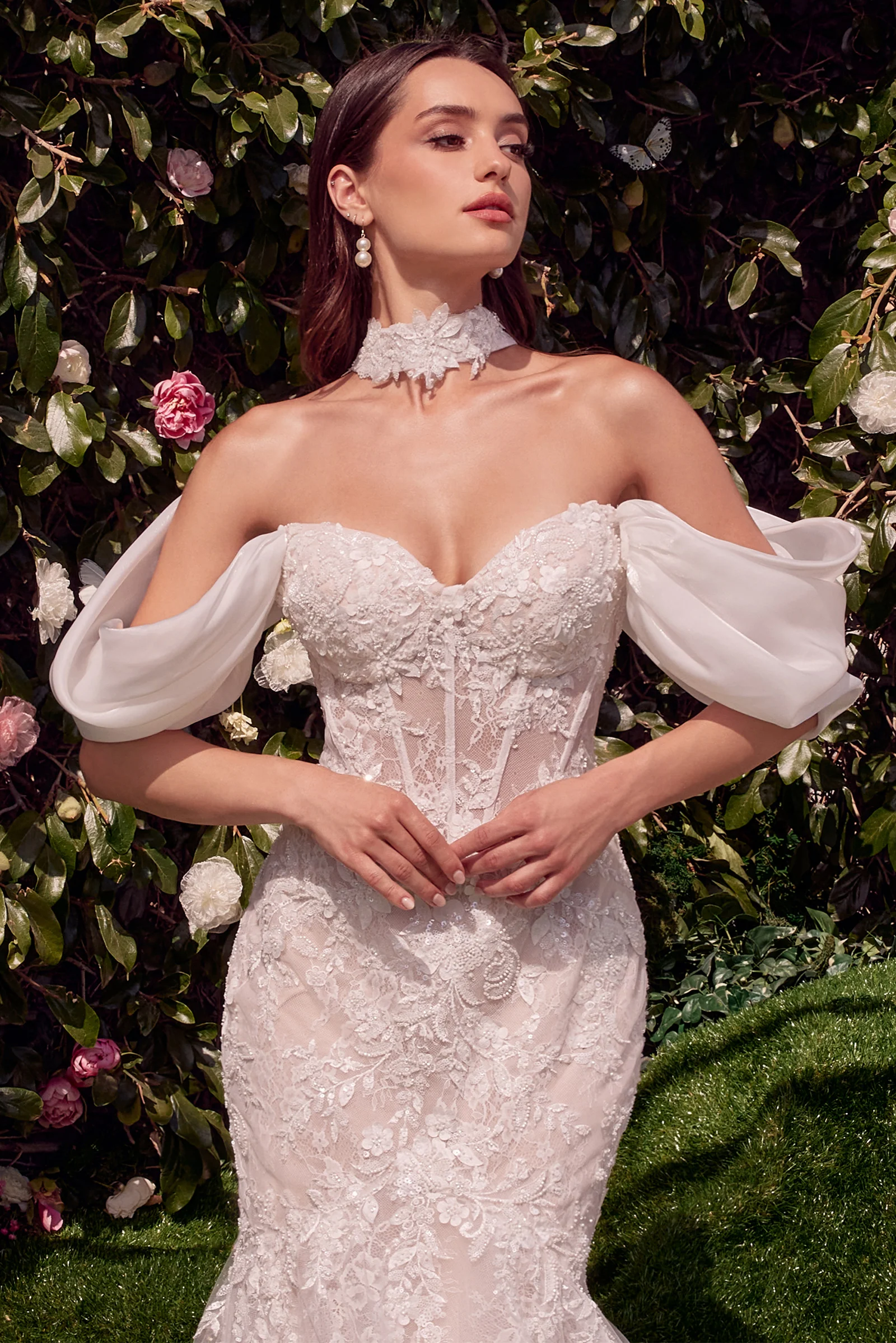 WL031 - Detachable Wings Mermaid Wedding Gown - Andrea & Leo - Image 3