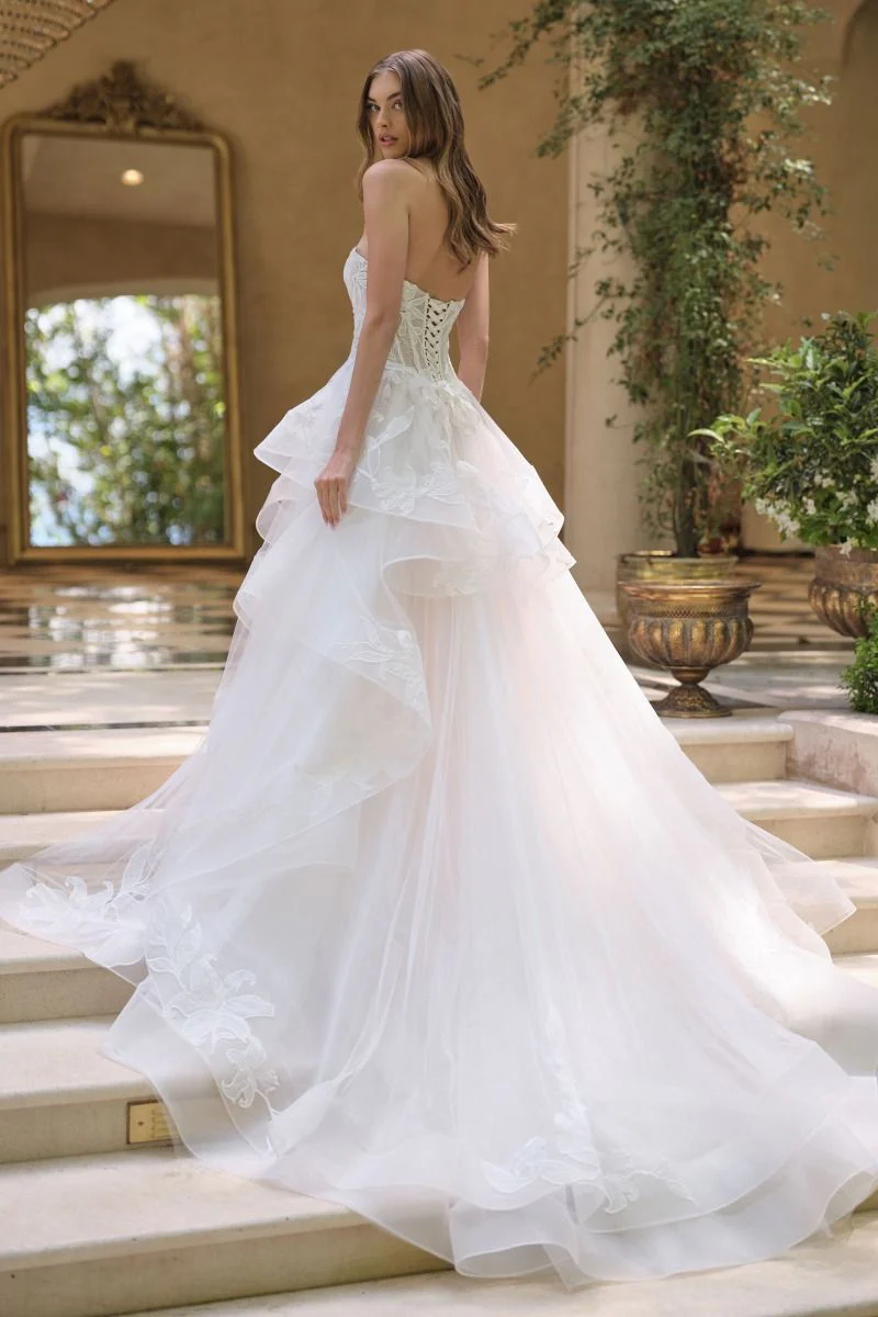 WL059 - Star Lily Floral Ball Gown - Andrea & Leo - Image 3