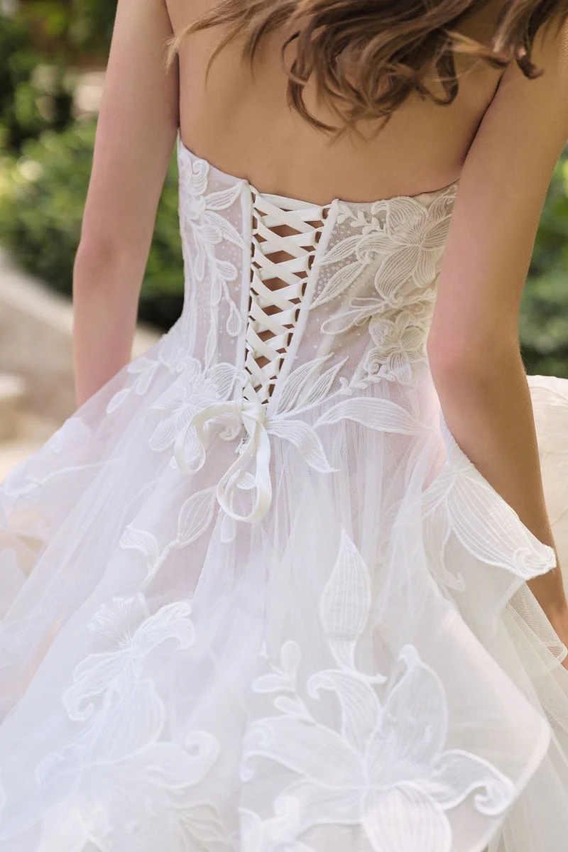 WL059 - Star Lily Floral Ball Gown - Andrea & Leo - Image 4
