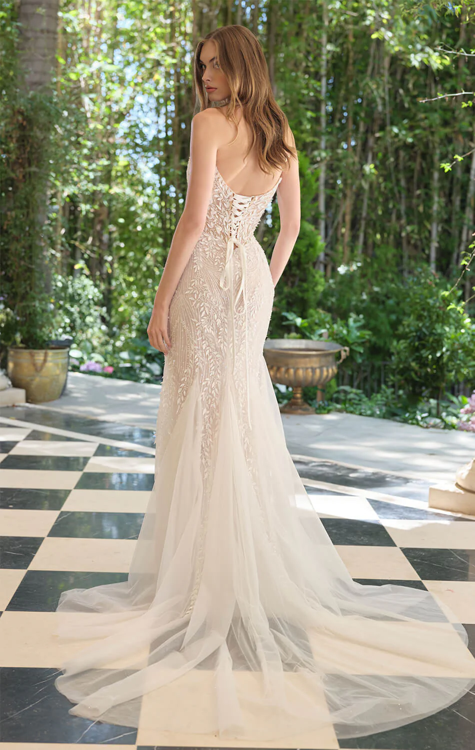 WL060 - Trailing Ivy Mermaid Gown - Andrea & Leo - Image 2