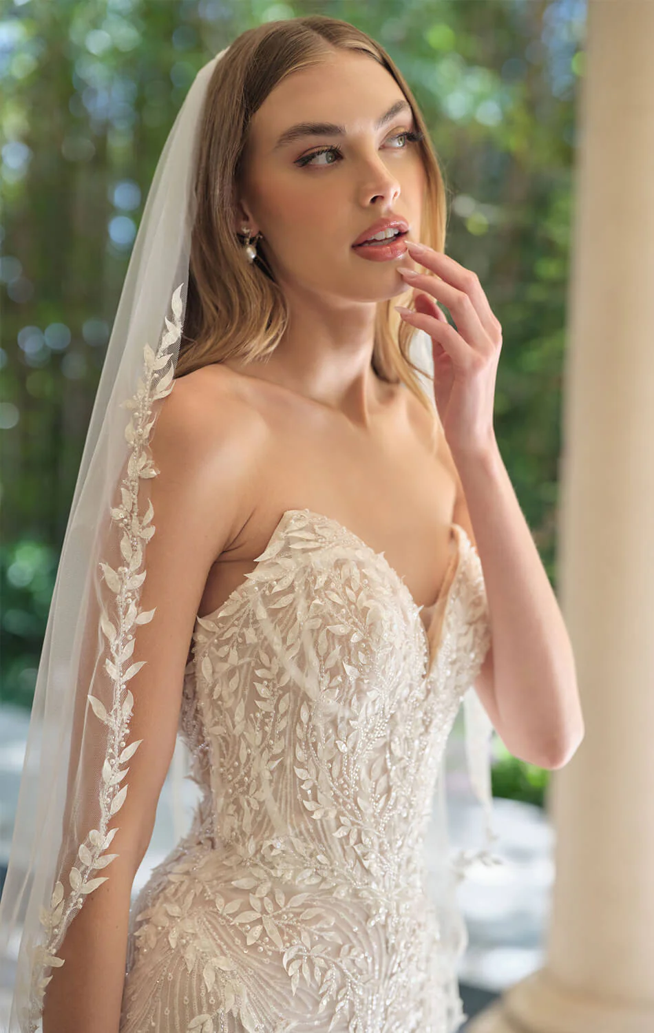 WL060 - Trailing Ivy Mermaid Gown - Andrea & Leo - Image 5