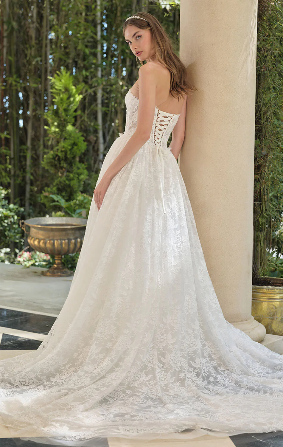 WL061 - Antheia Lace Ball Gown - Andrea & Leo - Image 2