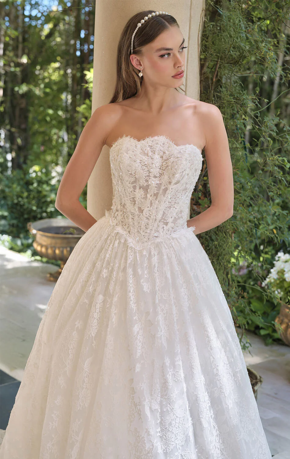 WL061 - Antheia Lace Ball Gown - Andrea & Leo - Image 3