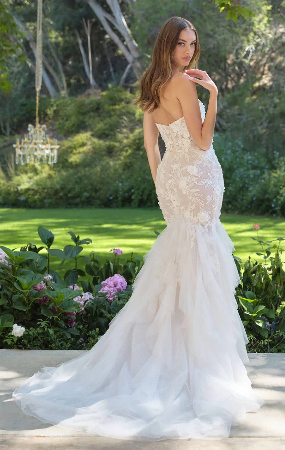 WL062 - Aphrodite Bloom Mermaid Gown - Andrea & Leo - Image 2