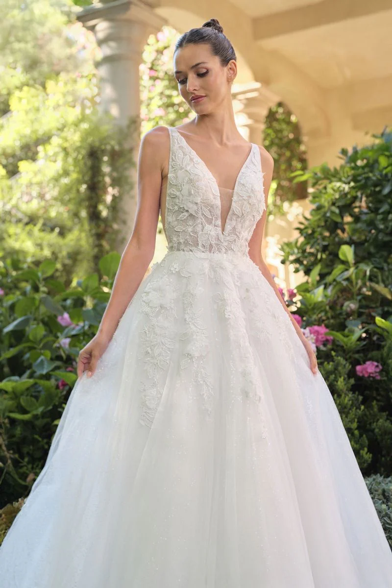 WL064 - Blooming Gardenia Ball Gown - Andrea & Leo - Image 2