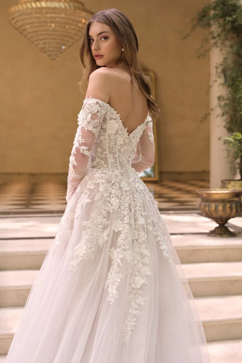 WL067 - Floral Victoria Ball Gown - Andrea & Leo - Image 5