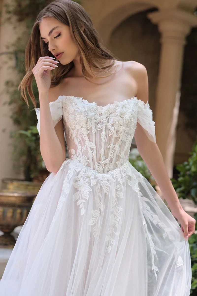 WL089 - Wisteria Tulle Ball Gown - Andrea & Leo - Image 2
