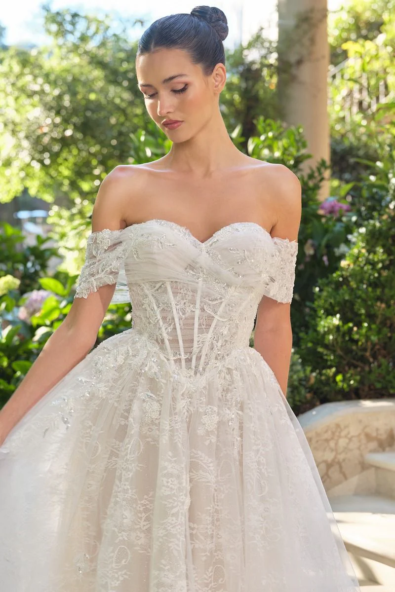 WL090 - Audrey Lace Ball Gown - Andrea & Leo - Image 2