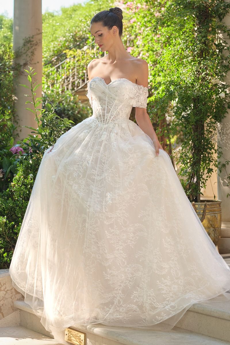 WL090 - Audrey Lace Ball Gown - Andrea & Leo - Image 3