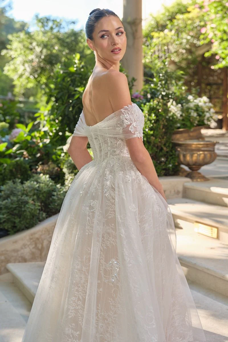 WL090 - Audrey Lace Ball Gown - Andrea & Leo - Image 4