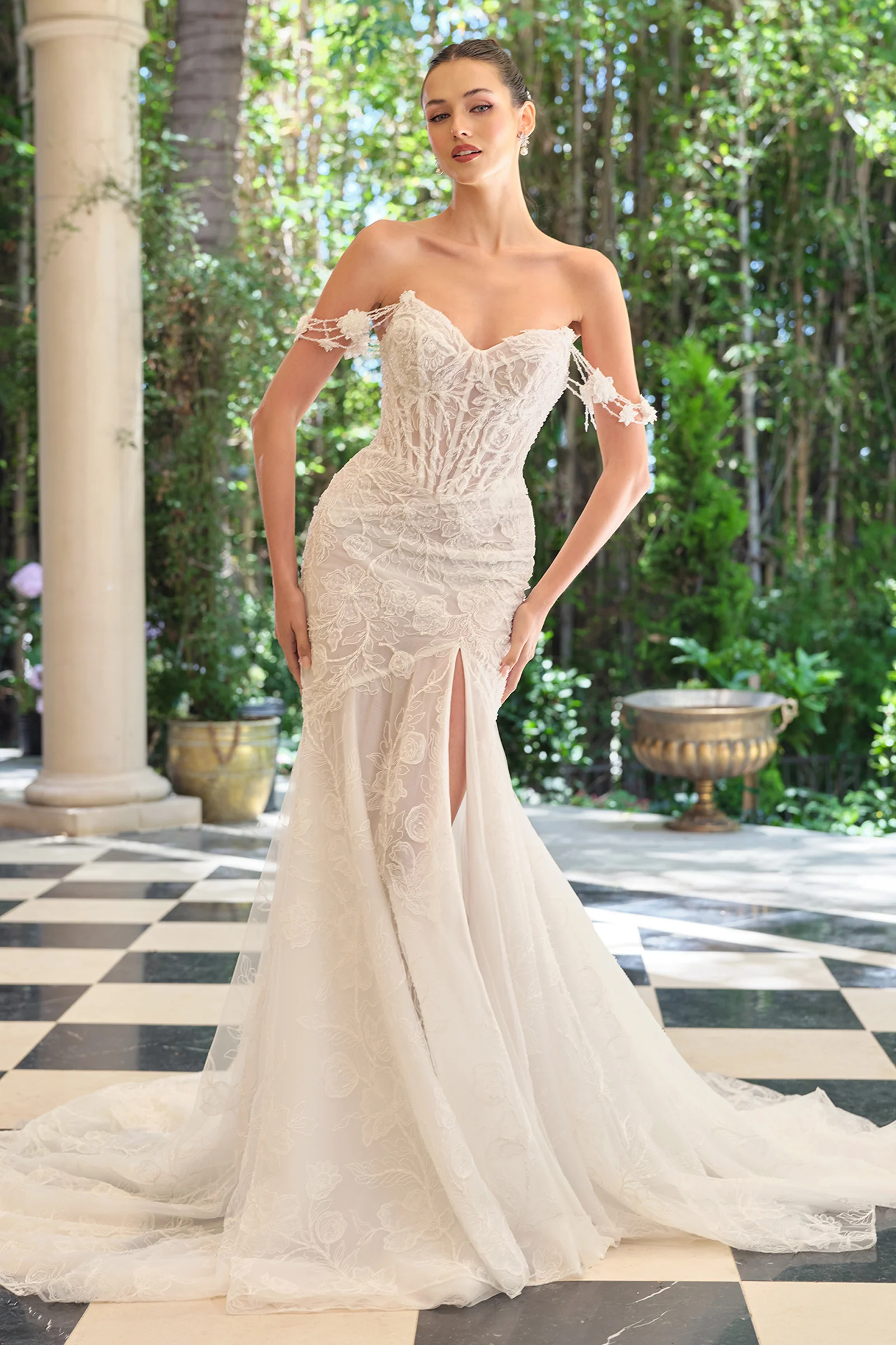 WL099 - Lilith Lace Mermaid Gown - Andrea & Leo - Image 2