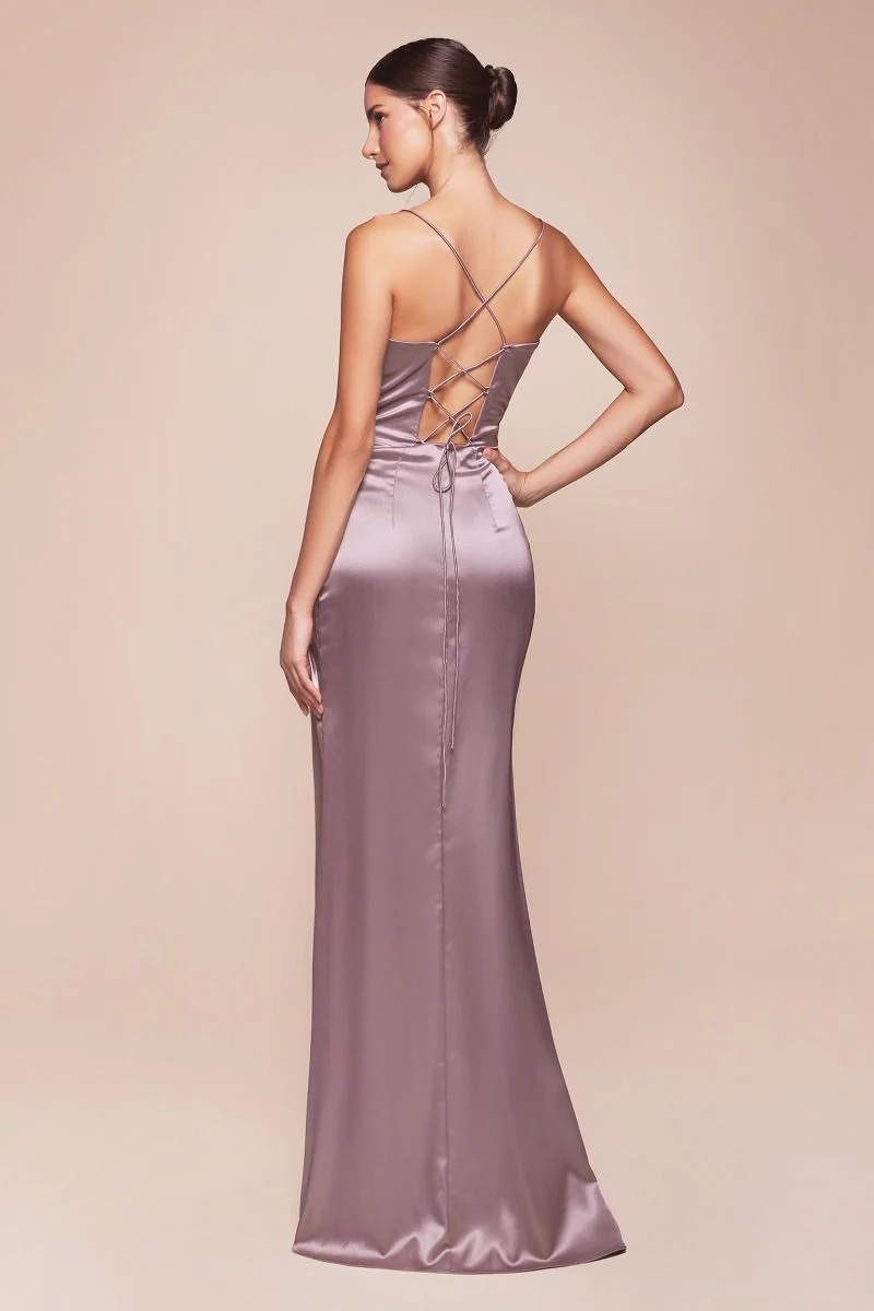 YVETTE GOWN - LUXE SATIN CORSET DRESS - Image 23