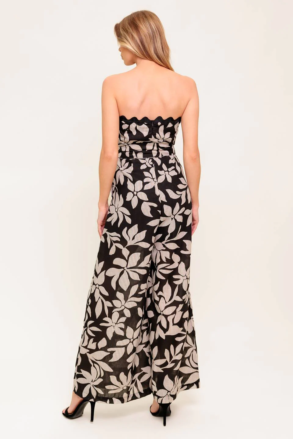 ZARIA STRAPLESS JUMPSUIT - BLACK - Image 2