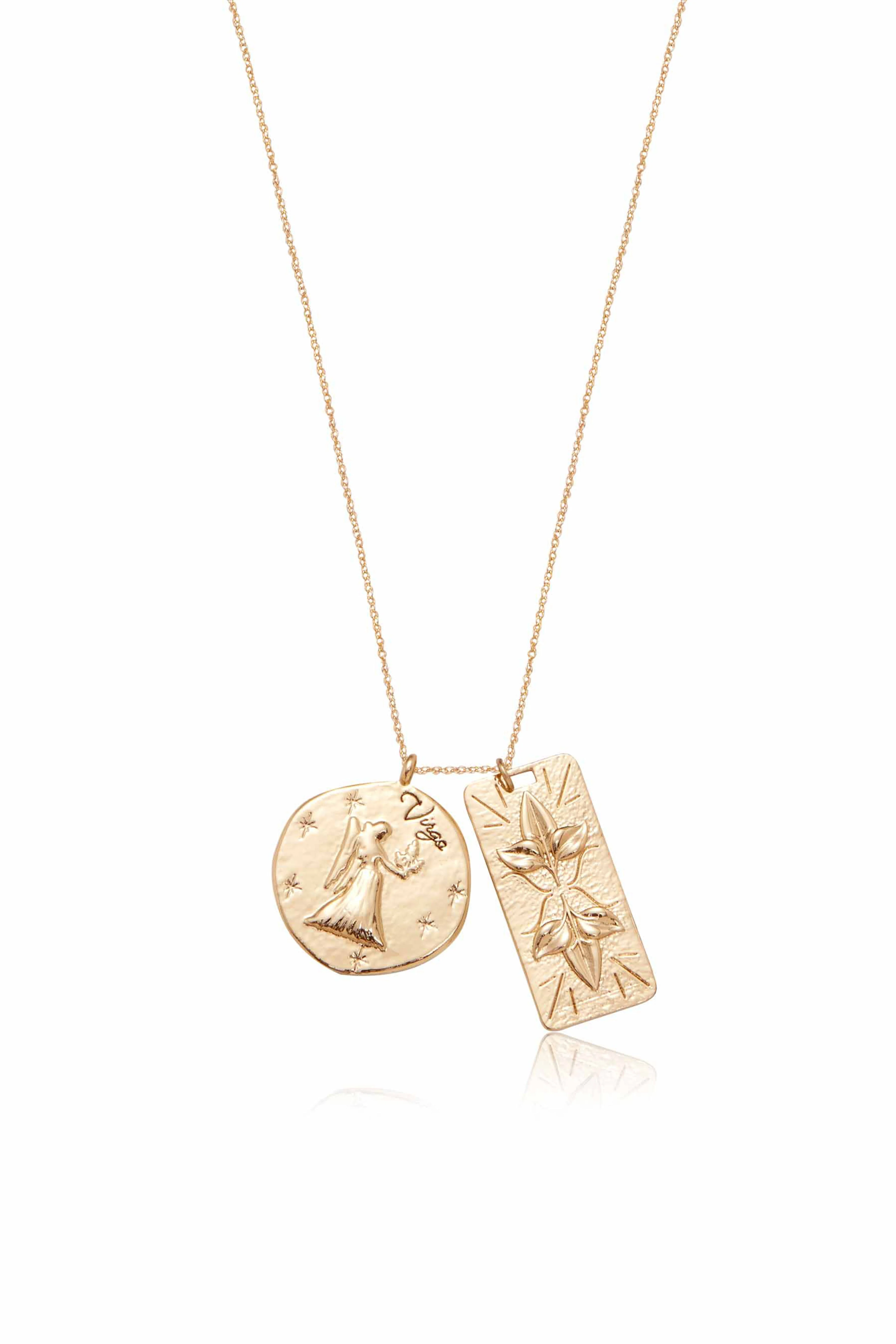 Zodiac Double Medallion Necklace - Image 14