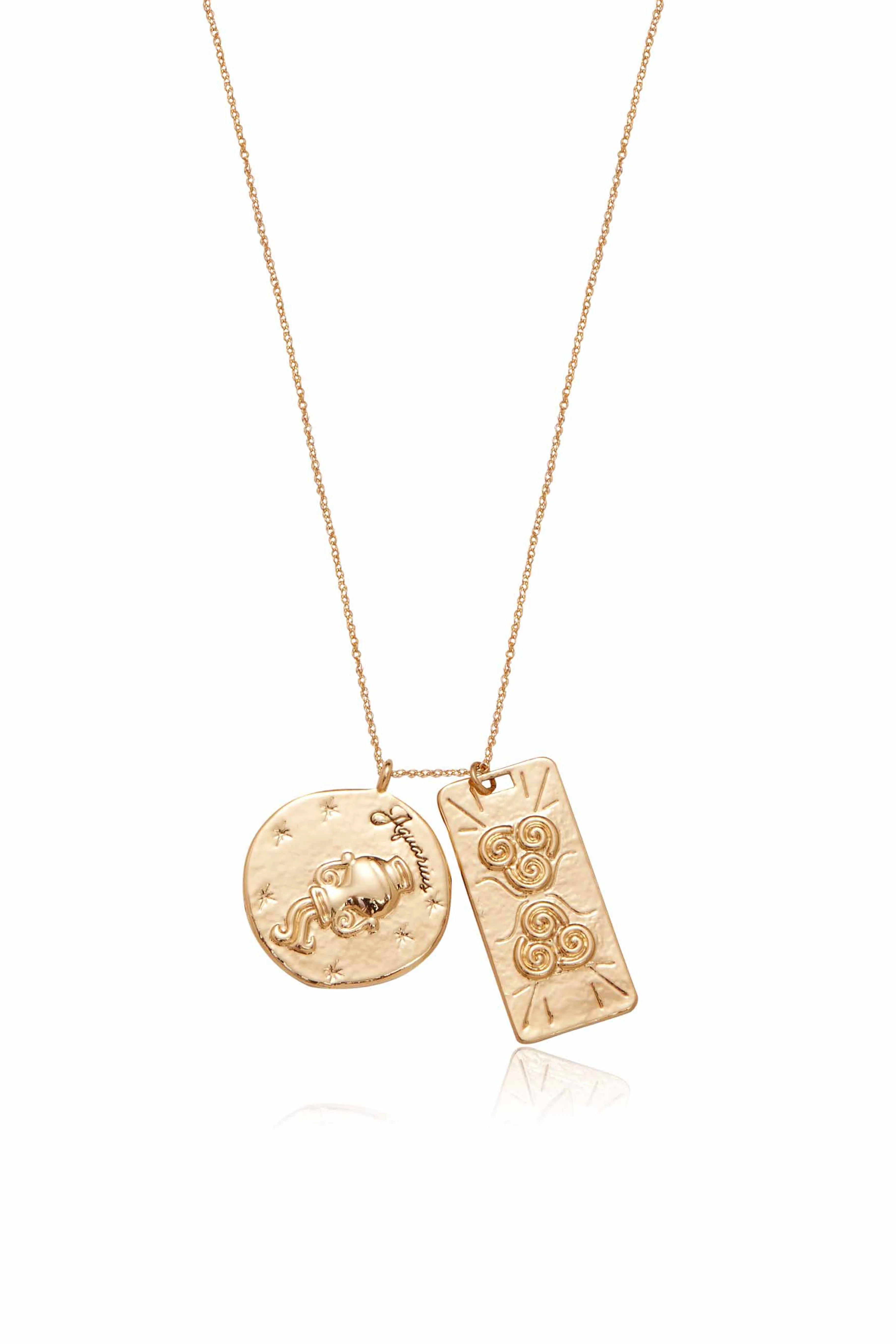Zodiac Double Medallion Necklace - Image 2