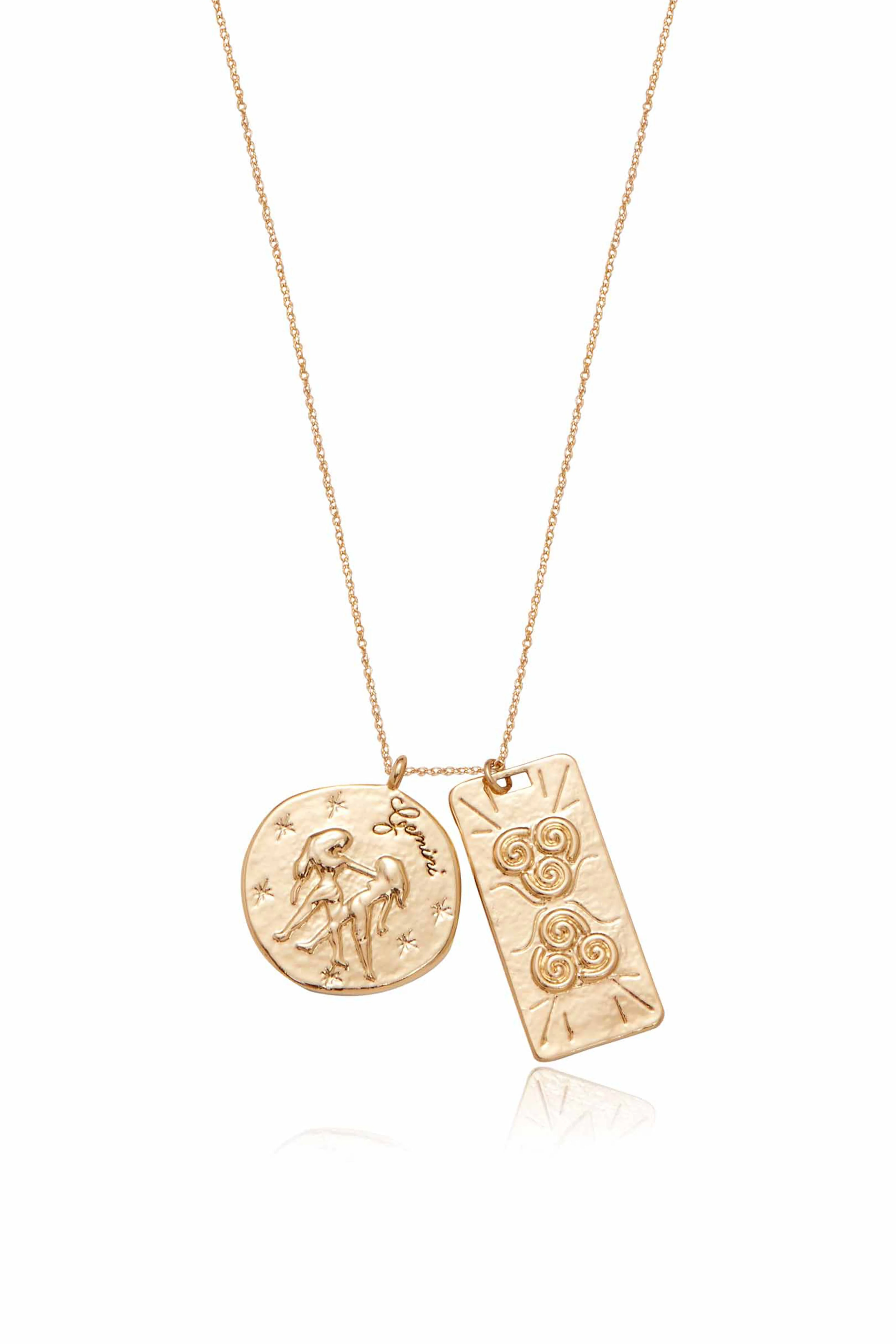 Zodiac Double Medallion Necklace - Image 7